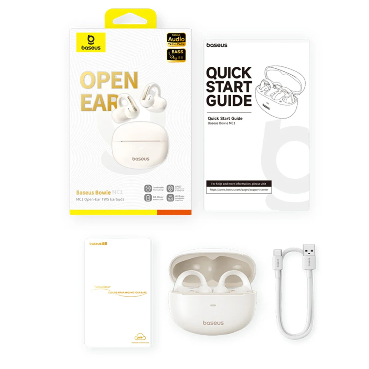 Baseus Bowie MC1 Open-Ear TWS Earbuds - Image 13