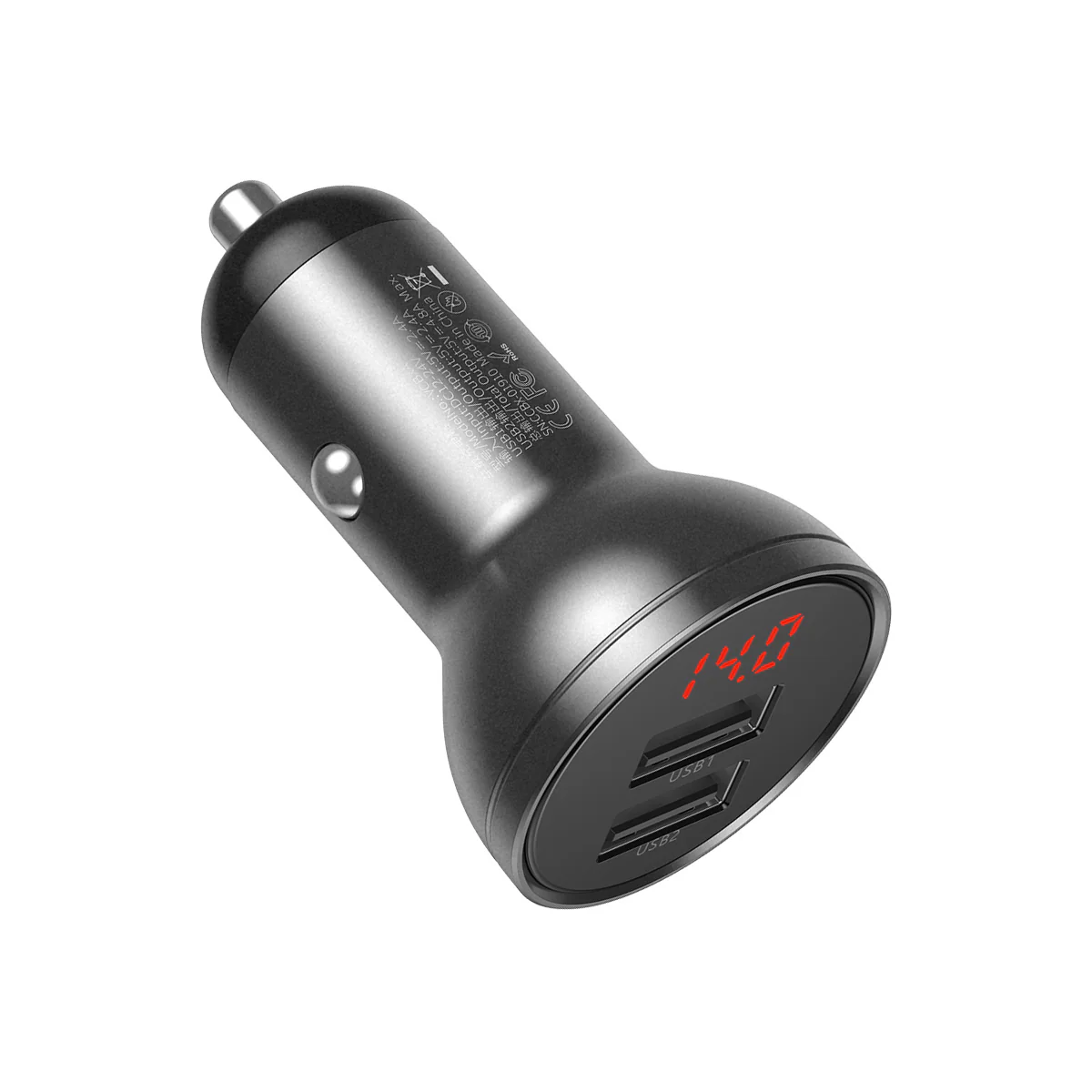 Baseus Dual USB-A Car Charger 24W 4.8A - Image 3